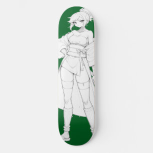 Bate-papo de skate de animas do estilo