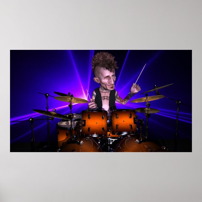 Batendo com o Poster de laser (Frente)