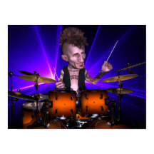 Batendo com o Poster de laser