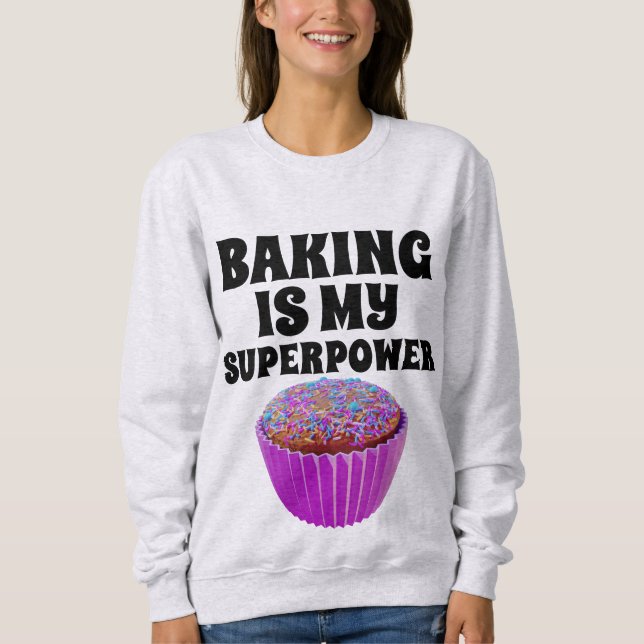 BATER É MINHA CAMISA DE CUPCAKE DE SUPERPOWER (Frente)