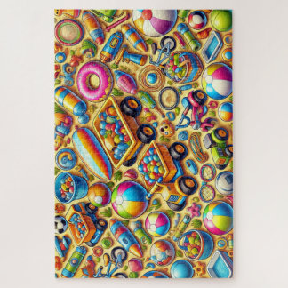 "Bateria de Brinquedo de Quintal" - Quebra-cabeça 