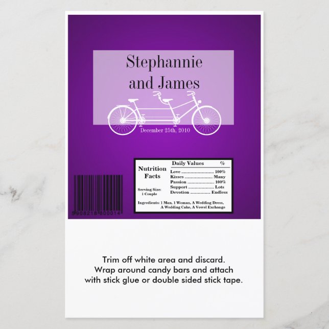 Bateria Dupla Púrpura e Bar de Hershey (Frente)