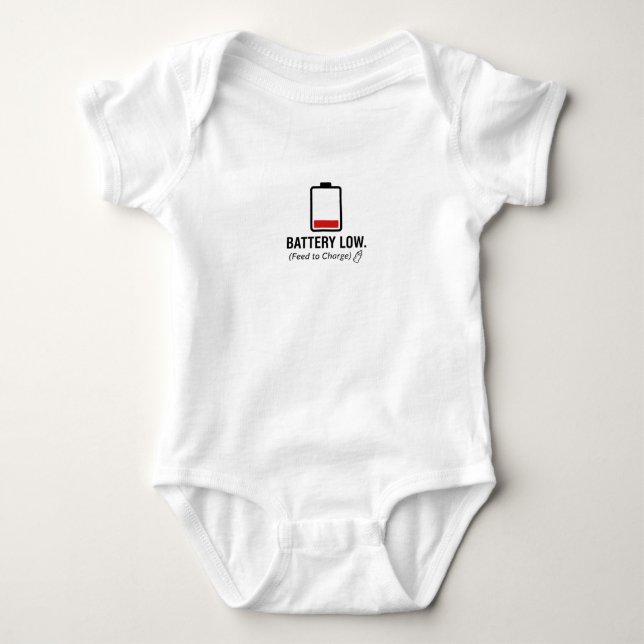 "BATERIA FRACA. (Alimente para Carregar)" Camiseta (Frente)