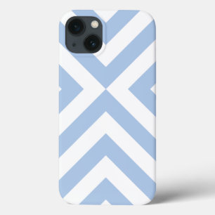 Bateria leve de chevrons azuis e brancos