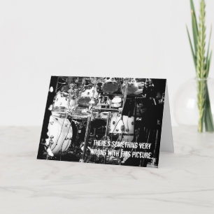 Baterista está matando! Cartão de aniversário