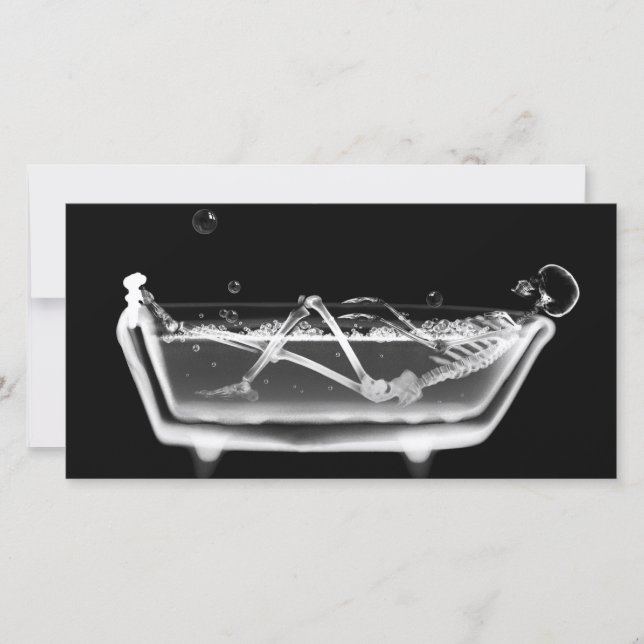 Bath Tub X-Ray Skeleton Preto e Branco (Frente)