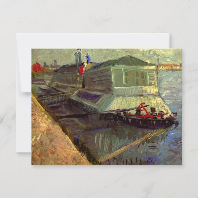 Bathing Float em Seine Asniere, por Vincent van Go (Frente)