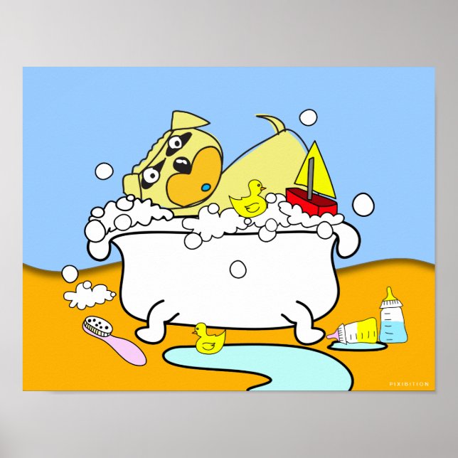 Bathtub Puppy Poster 16 (Frente)