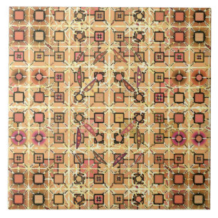 Batik Tribal - marrom chocolate e camelo bege