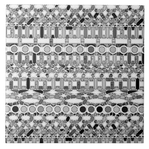 Batik tribal - máscaras do cinza/cinzas