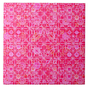Batik tribal - máscaras do rosa fúcsia
