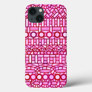 Batik Tribal - tons de rosa e burgundy