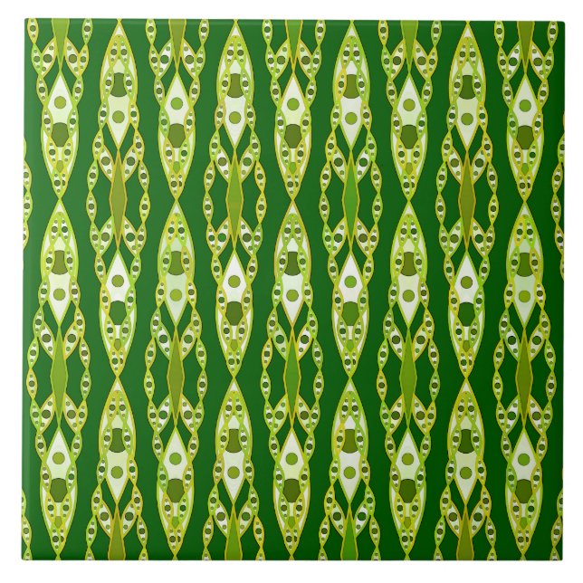 Batik tribal - verde escuro e abacate (Frente)