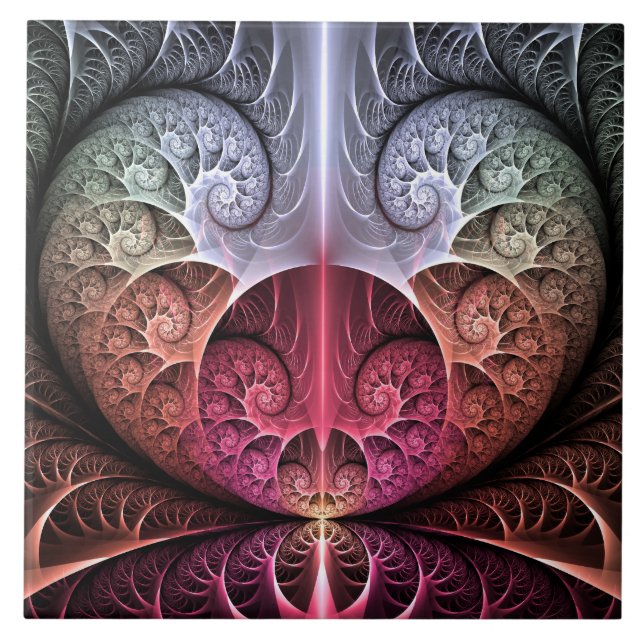Batimento cardíaco, Arte Fractal de Fantasia Surre (Frente)