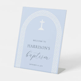 Batismo Azul de Arca-Chave Grega Bem-vindo