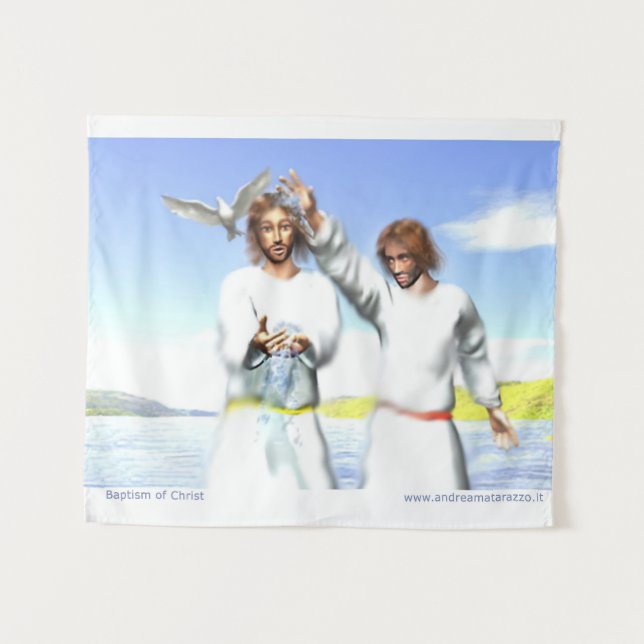 Batismo da tapeçaria Cristo (Frente (Horizontal))