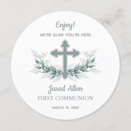 Batismo de Cartões de agradecimentos de Placa Jant