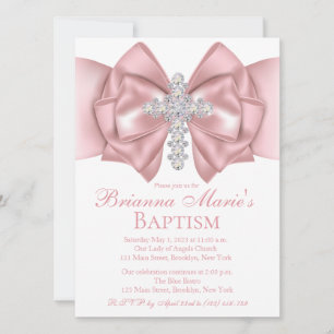 Batismo Diamond Cross Convite de Natal