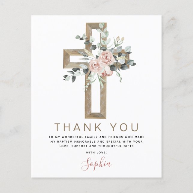 Batismo Obrigado, Dusty Rosa Rosa Cristão (Frente)