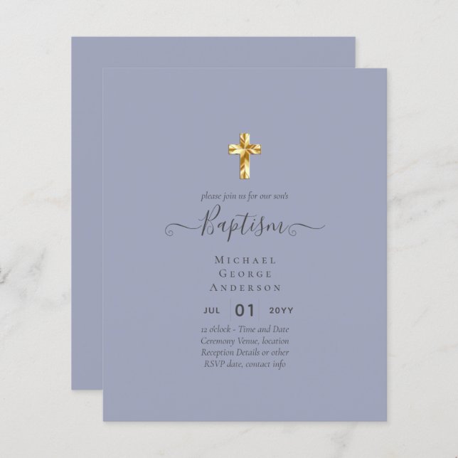 Batismo orçamental Convite à apresentação (Frente/Verso)