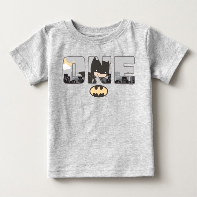 Batman | Primeira Camisa de Bebê de Aniversário (Frente)