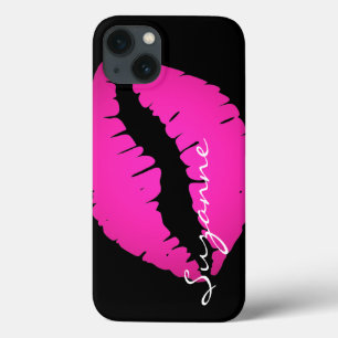 Batom Ombre Rosa Quente Personalizado Preto