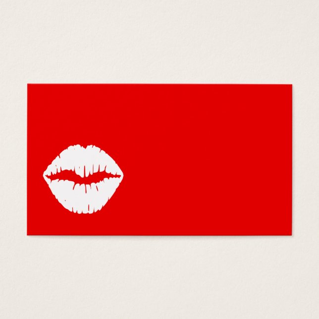 Batom Vermelho e Branco (Frente)