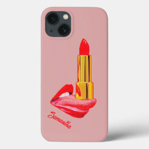 Batom Vermelho na Língua com Personalização