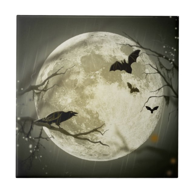 Bats By the Moon on Halloween (Frente)