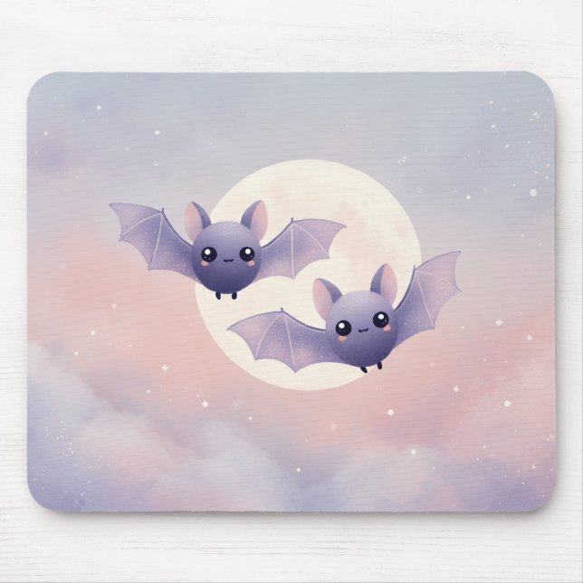 Bats Frescos na Lua cheia - Mousepad (Frente)