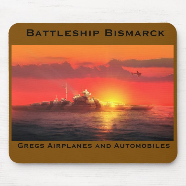 Battleship Bismarck mousepad (Frente)