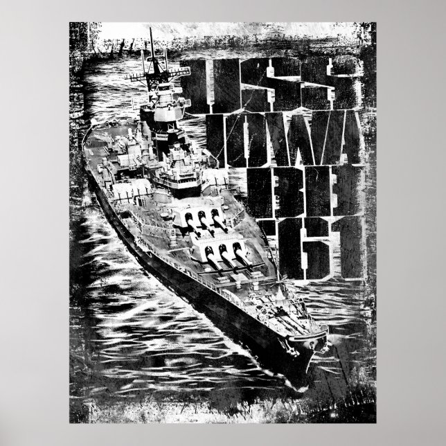 Battleship Iowa poster (Frente)