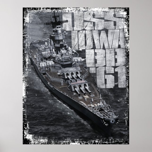 Battleship Iowa poster (Frente)