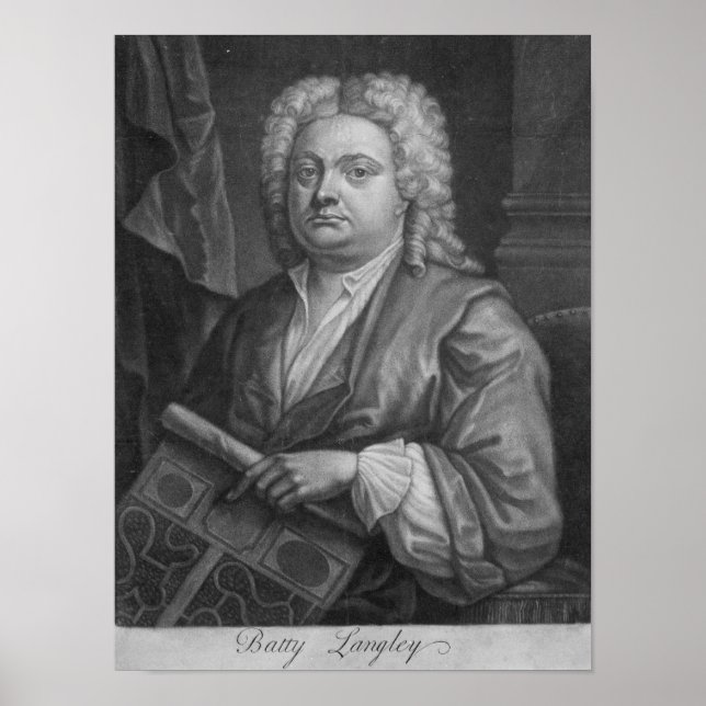 Batty Langley, impressão de J. Carwitam, 1741 (Frente)