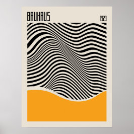 Bauhaus 1923 | Design de retrô | Poster amarelo