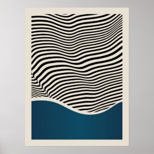 Bauhaus   Design de retrô   Poster azul