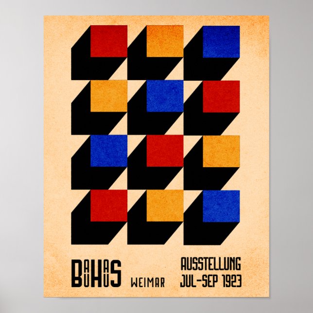 Bauhaus Geometric Modern Poster  (Frente)