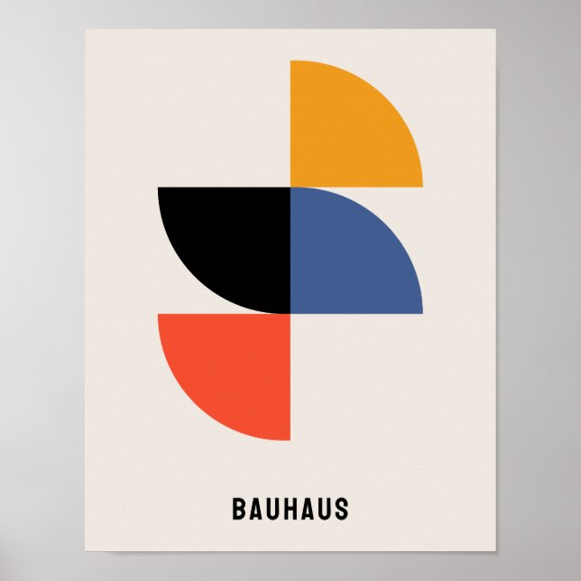 Bauhaus Poster, Bauhaus Shapes Poster B27 (Frente)