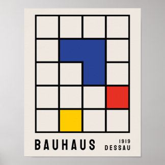 Bauhaus Poster, Impressão B17 da exposição Bauhaus