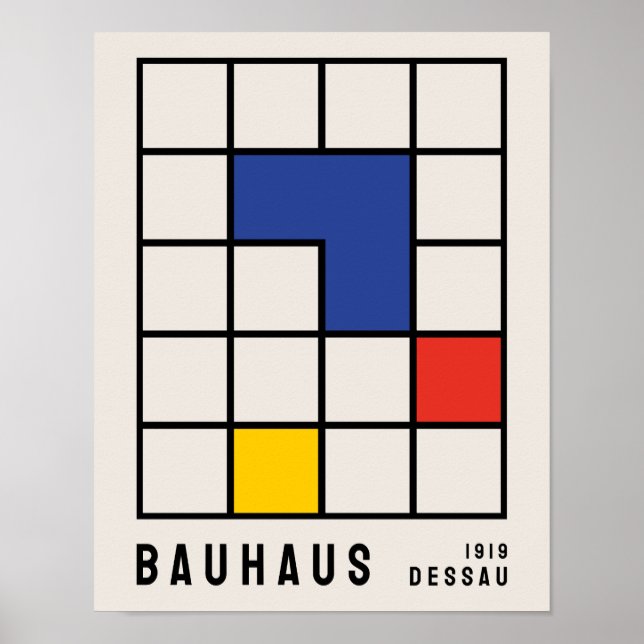 Bauhaus Poster, Impressão B17 da exposição Bauhaus (Frente)
