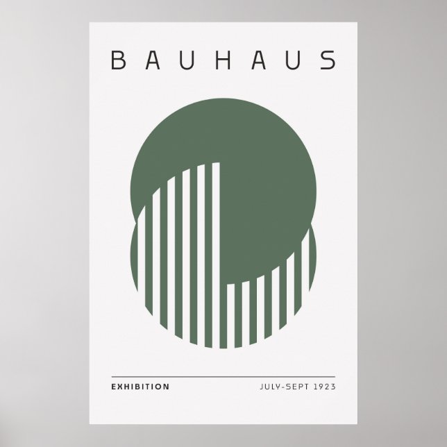Bauhaus Sage Green Poster (Frente)