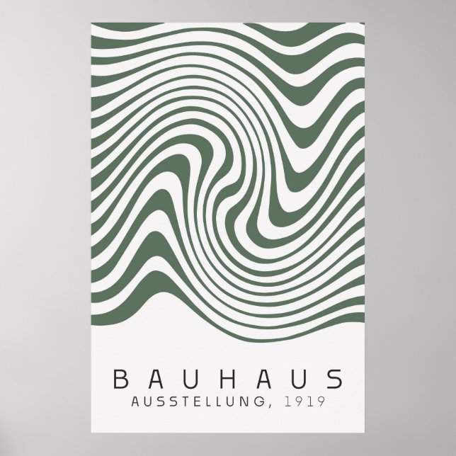 Bauhaus Sage Green Poster (Frente)