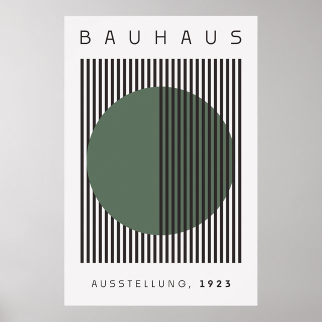 Bauhaus Sage Green Poster (Frente)
