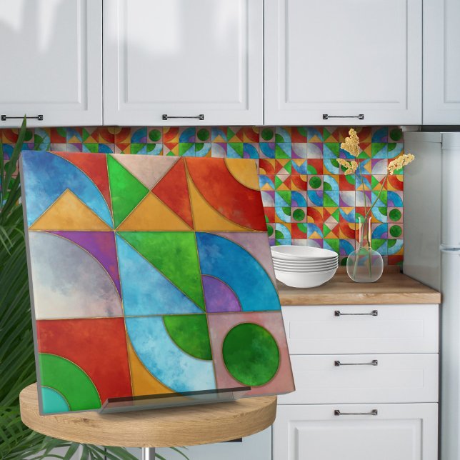 Bauhaus Watercolor abstrato N1 (Criador carregado)