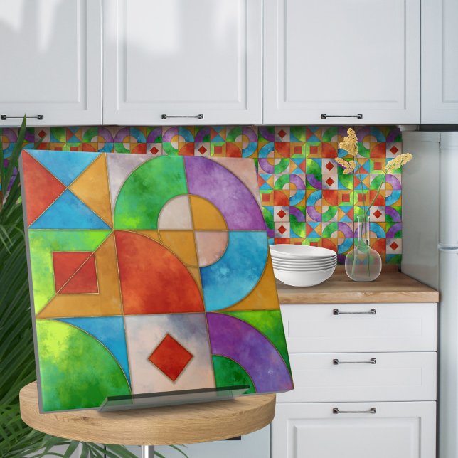 Bauhaus Watercolor abstrato N2 (Criador carregado)