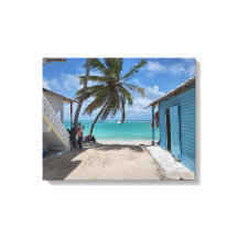 BAVARO BEACH PUNTA #1 NA CANVAS 20 "x 16"