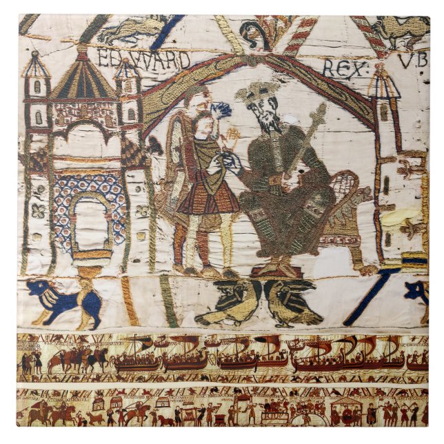 BAYEUX TAPESTRY King Edward Confessor e Harold (Frente)