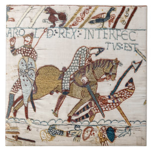 BAYEUX TAPESTRY Morte do Rei Harold na Batalha