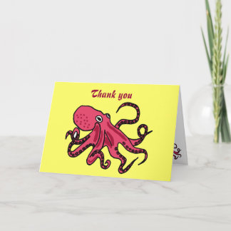 BB- Engraçado Cartões de agradecimentos Octopus
