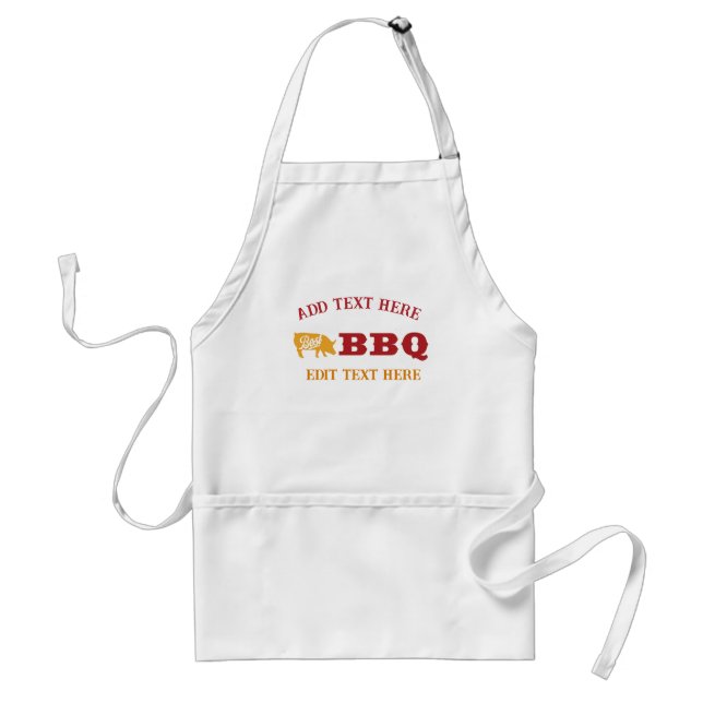 BBQ King adicionar editar texto Aventais (Frente)